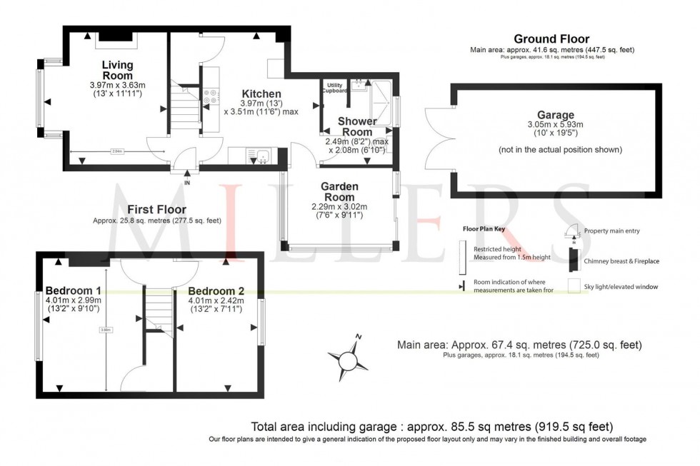 Floorplan for Kings Cottages, Epping Road, Epping Green
