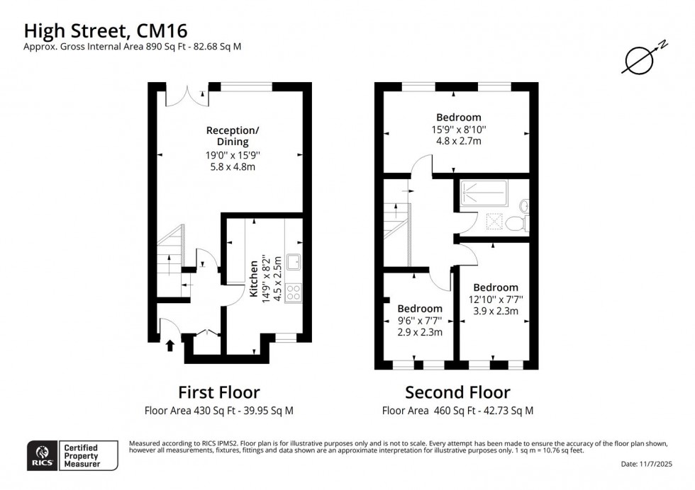 Floorplan for High Street, Epping