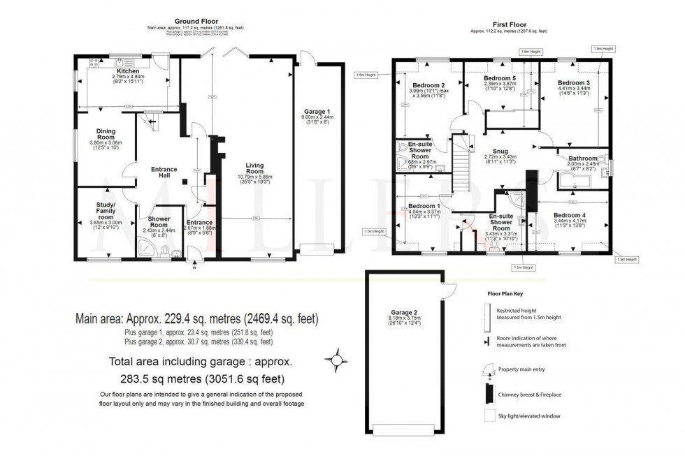 Floorplan for Hastingwood Road, Hastingwood.