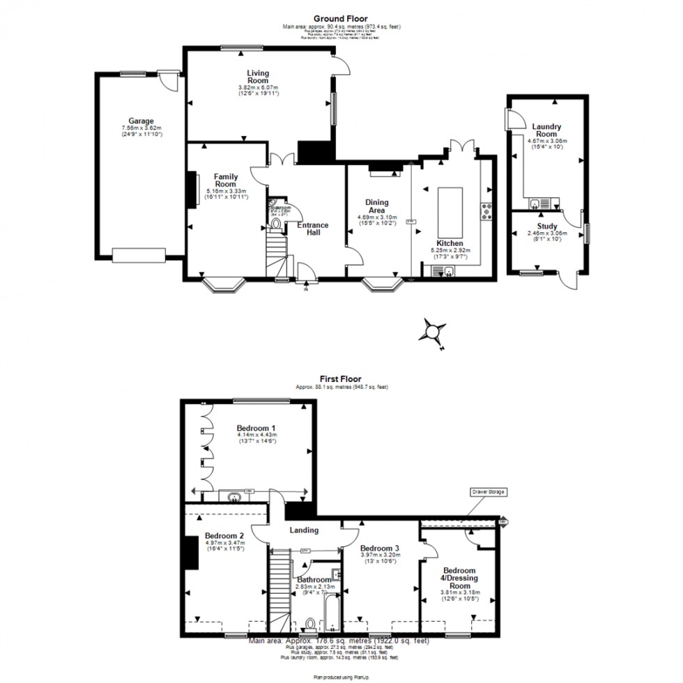 Floorplan for New Road, Lambourne End