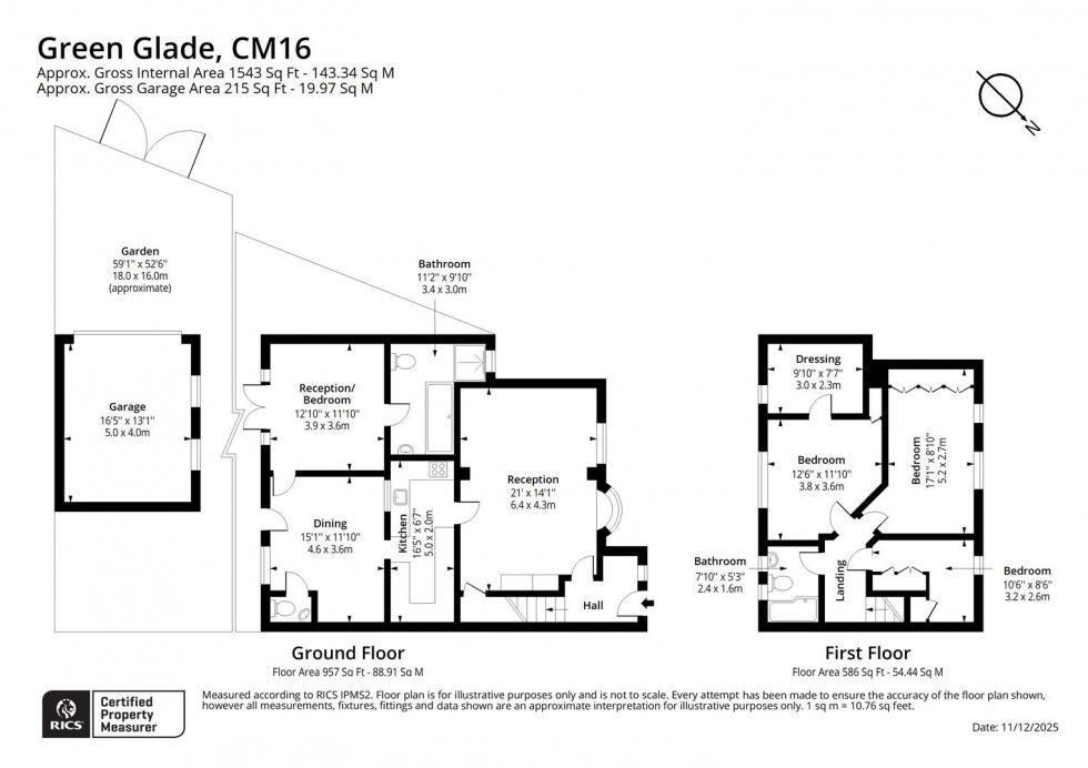 Floorplan for Green Glade, Theydon Bois