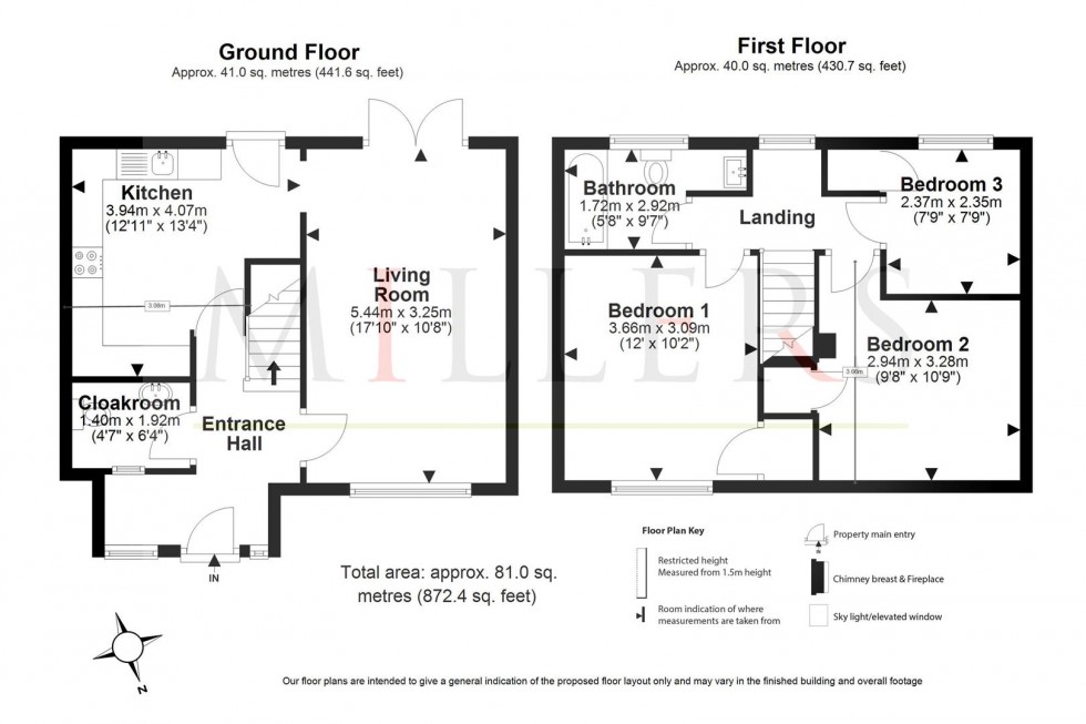 Floorplan for Coronation Hill, Epping