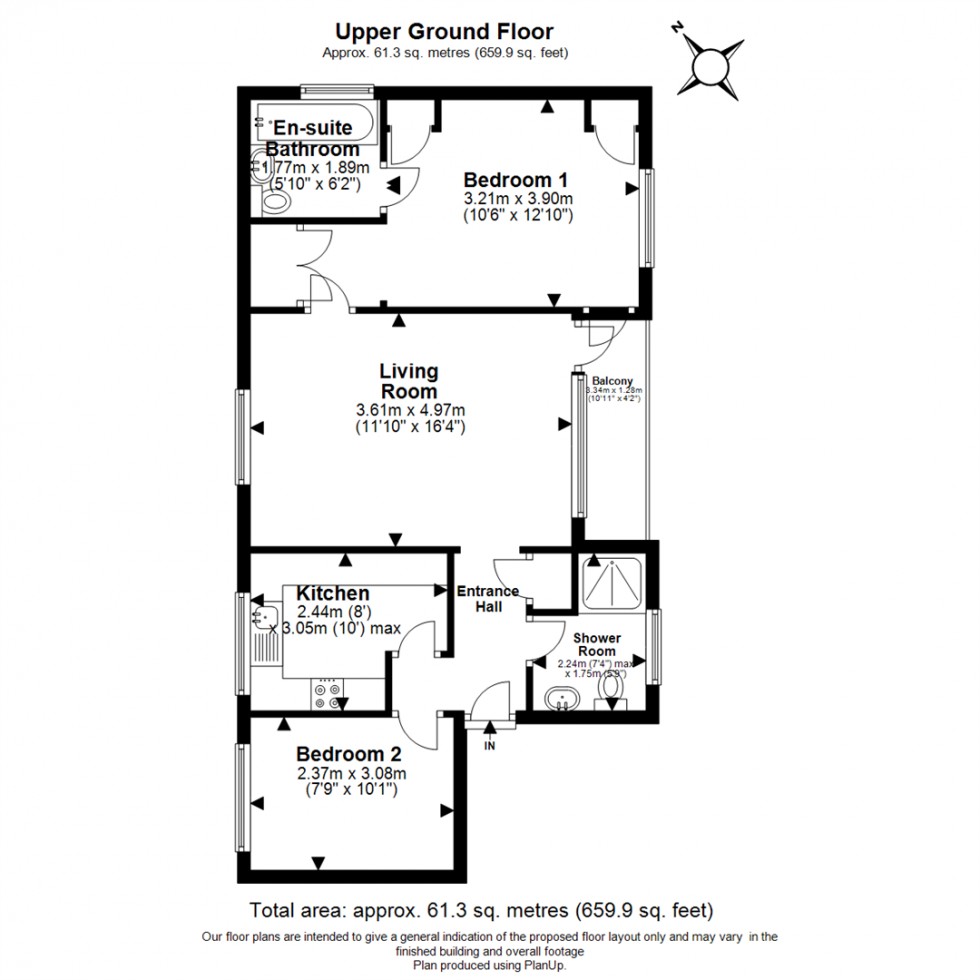 Floorplan for Coniston Court, Bower Hill, Epping