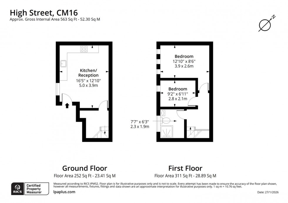 Floorplan for High Street, Epping