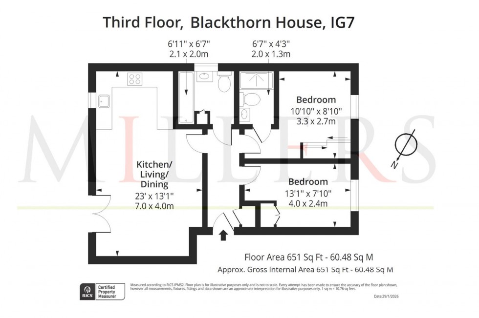 Floorplan for Blackthorn Avenue, Chigwell