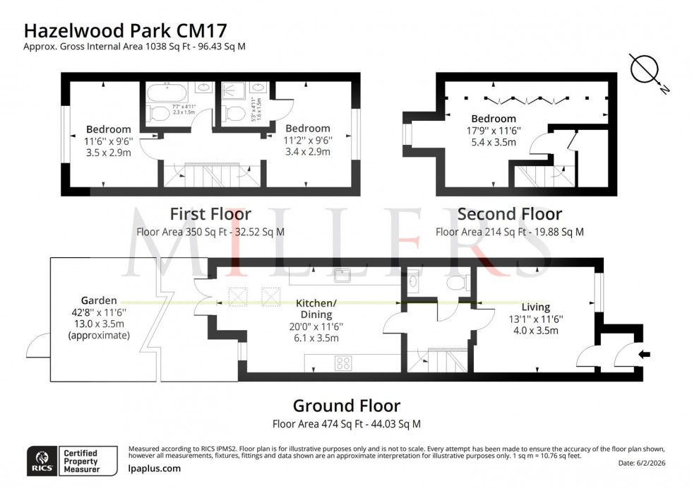 Floorplan for Hastingwood Road, Hastingwood, Harlow