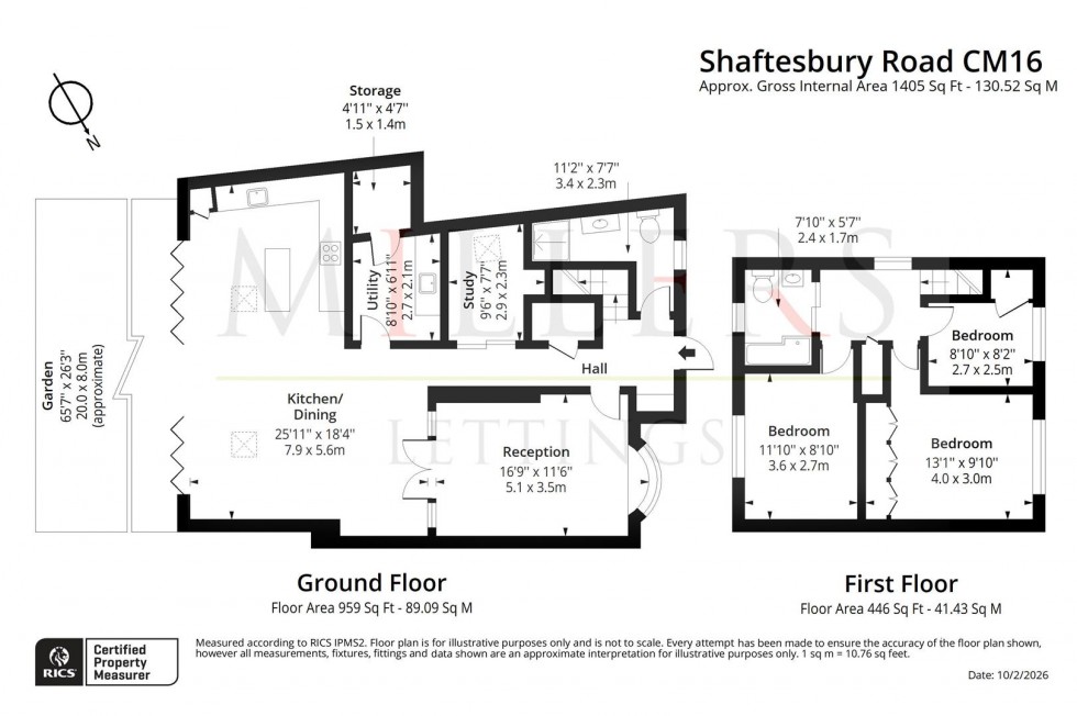 Floorplan for Shaftsbury Road, Epping