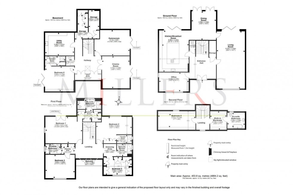 Floorplan for Coopersale Lane, Theydon Bois