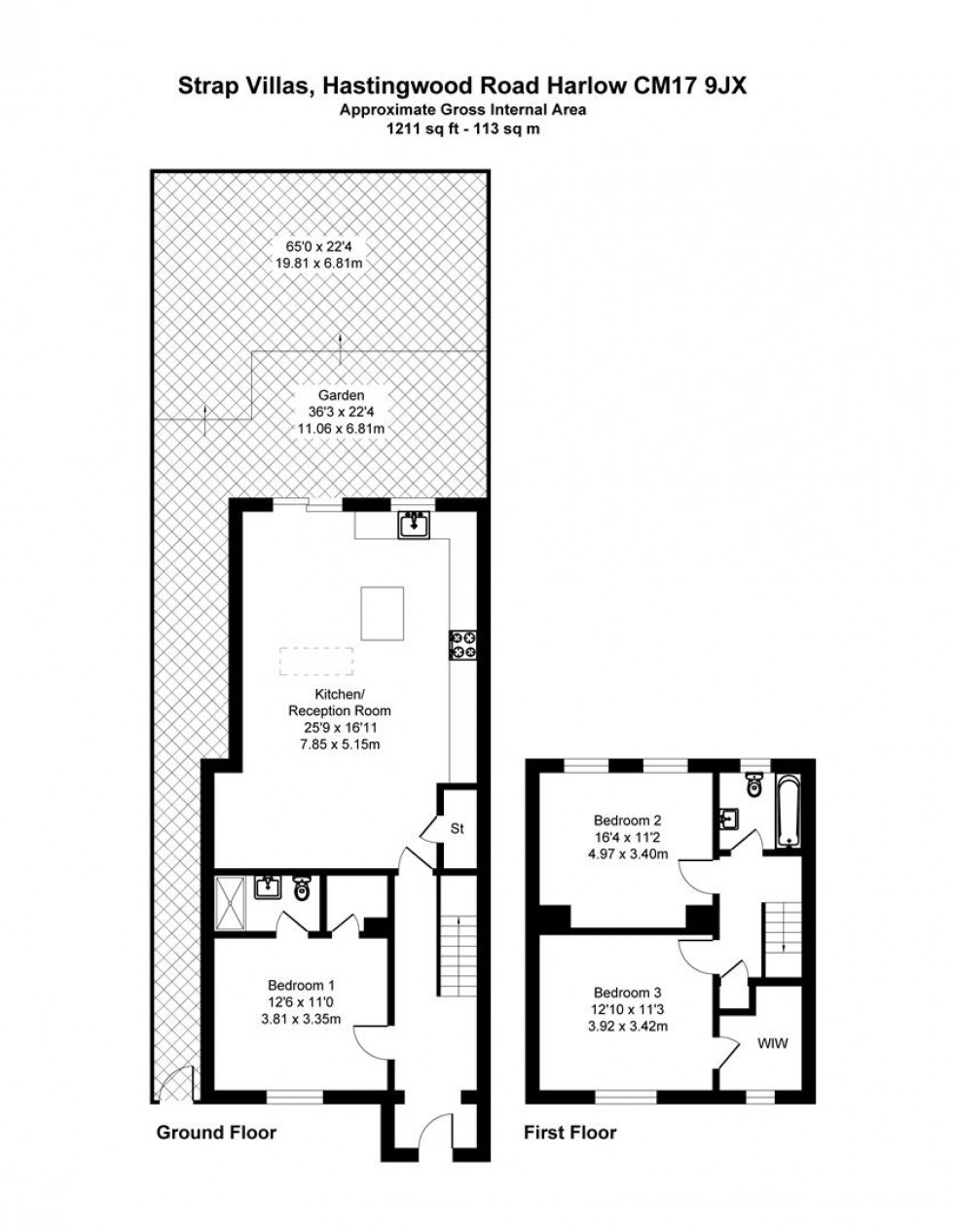 Floorplan for Hastingwood Road, Hastingwood, Harlow
