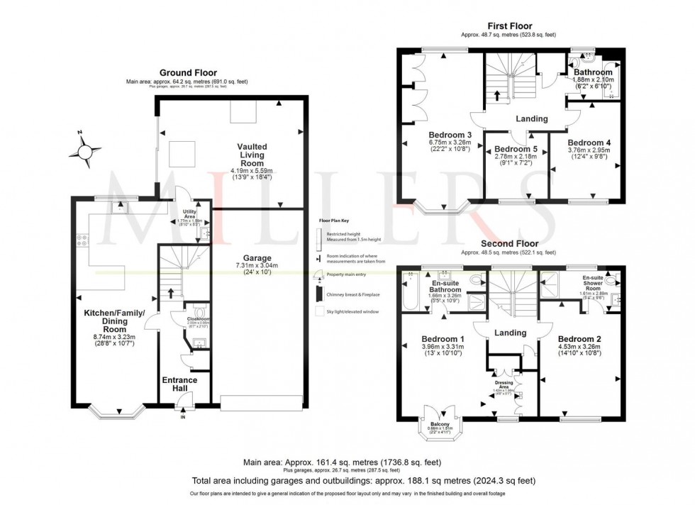 Floorplan for Buckingham Road, Epping