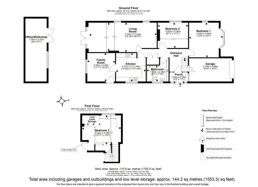 Floorplan for Coppice Row, Theydon Bois, Epping