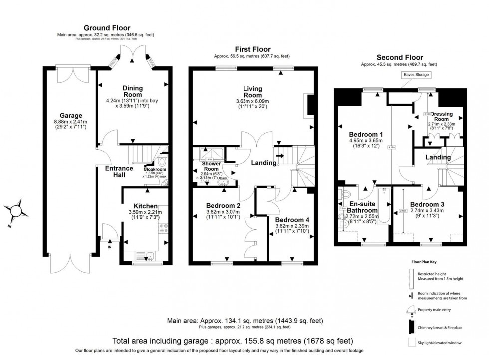 Floorplan for Wedgewood Close, Epping
