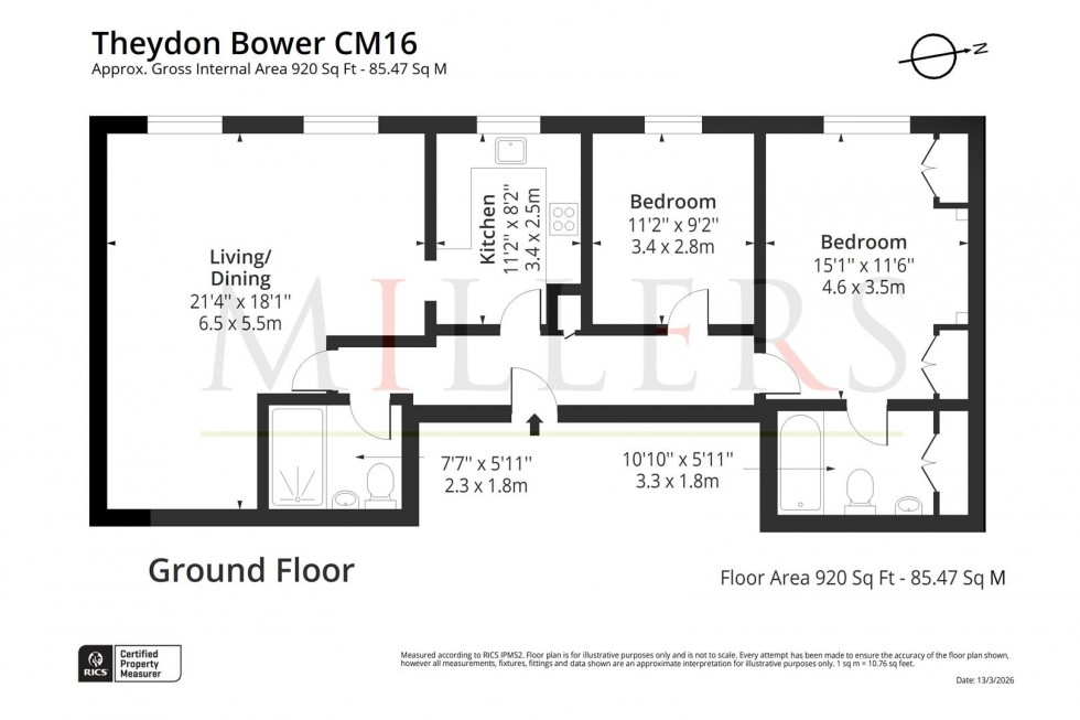 Floorplan for Bower Hill, Epping
