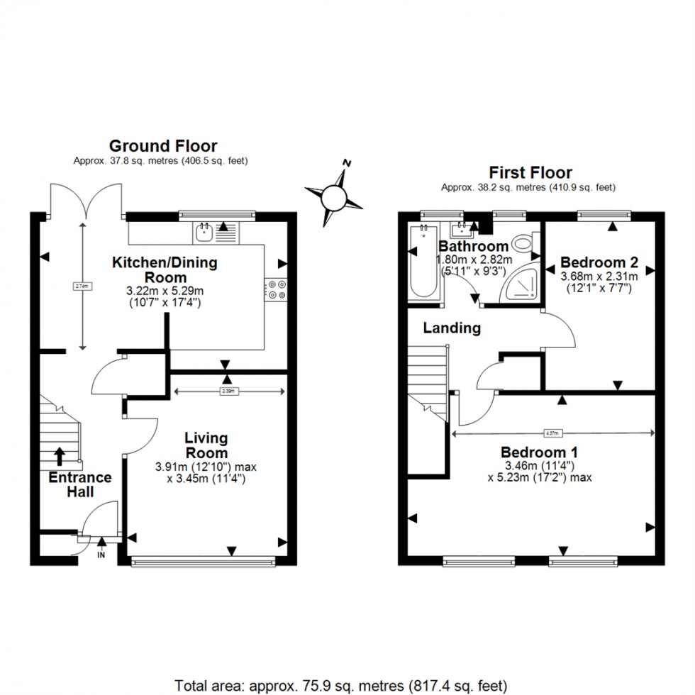 Floorplan for Parklands, Coopersale, Epping