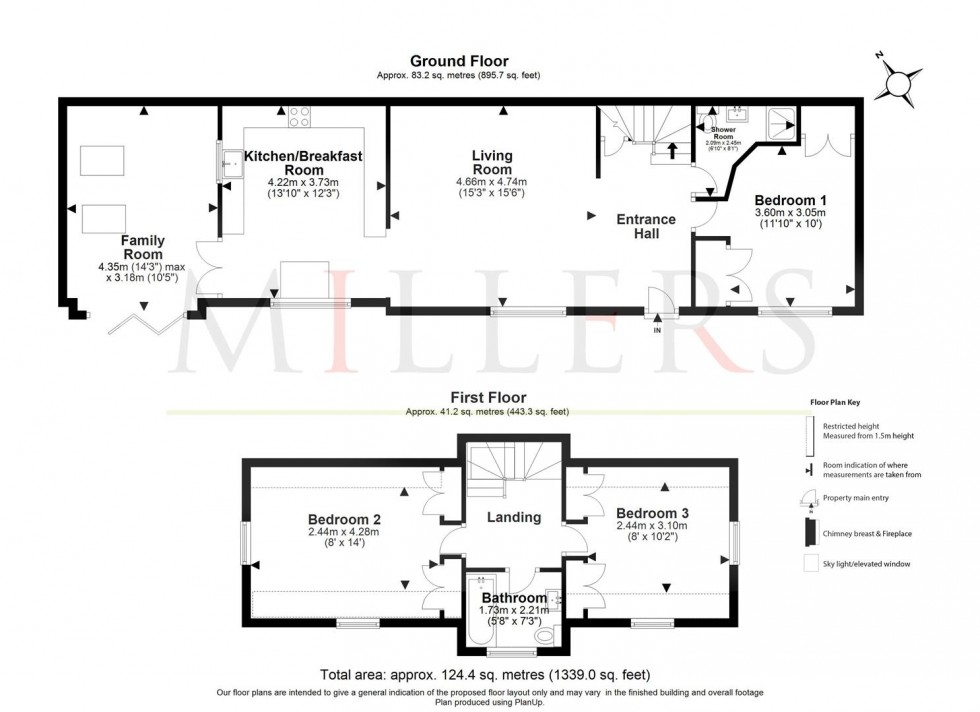 Floorplan for Coopersale Street, Fiddlers Hamlet, Epping