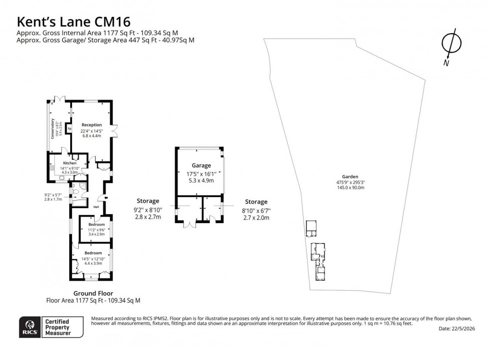 Floorplan for Kents Lane, North Weald, Epping