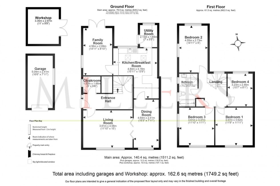 Floorplan for Vicarage Lane, North Weald