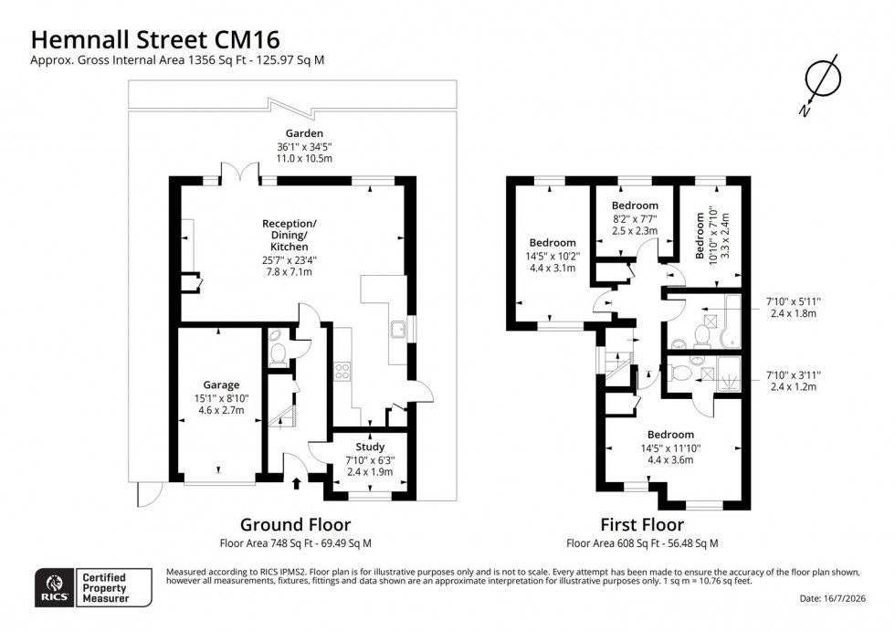 Floorplan for Hemnall Street, Epping