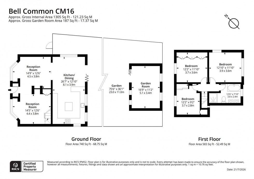 Floorplan for Bell Common, Epping